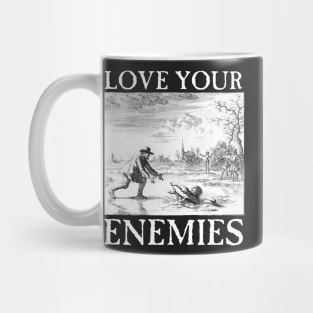 Love Your Enemies Anabaptist Mennonite Amish Dirk Willems Gothic Mug